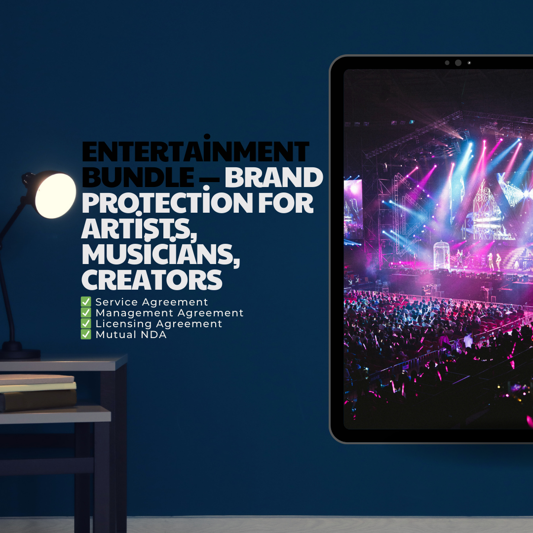 ⭐ Bestseller: Entertainment Contract Bundle — Brand Protection for Creatives